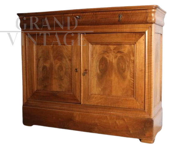 Credenza servante antica cappuccina del 1860 in noce biondo                            