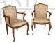 Pair of antique Napoleon III mahogany armchairs, 19th century France