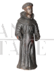 Large antique wooden sculpture of Saint Anthony of Padua, 18th century                     
                            