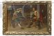 Hunters in the Tavern - Antique painting from the end of the 19th century