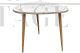Coffee table with decorated white formica top