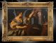 Joseph and Potiphar's wife - Antique oil painting on canvas