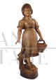 Goldscheider sculpture of a girl in terracotta