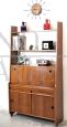 Libreria highboard vintage in stile scandinavo in teak