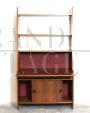 Libreria highboard vintage in stile scandinavo in teak