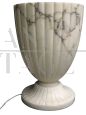 Lampada da tavolo a vaso in alabastro di Volterra, 1960