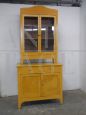 Credenza vintage in rovere laccata gialla, anni '20                            
