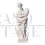 Gruppo di 4 sculture raffiguranti Le Quattro Stagioni in marmo bianco