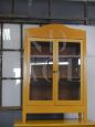 Credenza vintage in rovere laccata gialla, anni '20