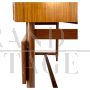 Scrivania design con sedia in legno massello e teak anni '60