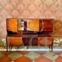 Credenza design di Osvaldo Borsani in palissandro e mogano                            