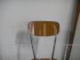 Sedia in formica marrone vintage anni '50