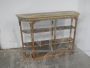 Libreria scaffale vintage anni '40 in abete laccato con intagli