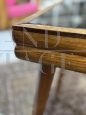 Raffinato tavolino grissinato in legno attribuito a Gio Ponti                            