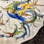 Piatto antico in maiolica di Angelo Minghetti, Bologna fine '800                            