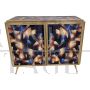 Credenza design in vetro colorato artistico con illuminazione