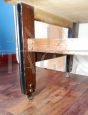 Credenza highboard vintage in stile scandinavo con vano bar, anni '50