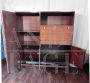 Credenza highboard vintage in stile scandinavo con vano bar, anni '50