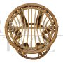 Sgabello rotondo in bamboo e rattan