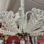 Lampadario Barovier art déco anni '30 in vetro di Murano