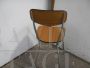 Sedia in formica marrone vintage anni '50