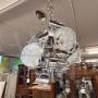 Lampadario Mazzega in vetro di Murano e acciaio                            