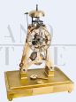 Orologio a pendolo Dent London in ottone con teca di vetro                            