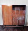 Credenza highboard vintage in stile scandinavo con vano bar, anni '50