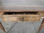 Tavolo rustico in legno di noce con cassetto, 1950