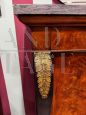 Secretaire Impero dell'800 in noce e piuma di noce