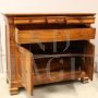 Credenza antica cappuccina Luigi Filippo in noce '800 con ante e cassetti