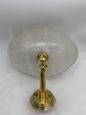 Coppia di applique in vetro di Murano soffiato firmate Seguso                            