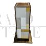 Colonne decorative in ottone e vetro                            