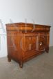 Credenza antica di epoca Carlo X in noce massello, primi '800