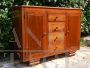 Credenza con vetrina in stile liberty, anni '60