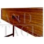 Scrivania design con sedia in legno massello e teak anni '60