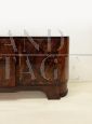 Credenza buffet Art Déco in radica con cassetti e sportelli