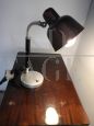 Lampada da scrivania vintage Greco in metallo marrone