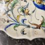 Piatto antico in maiolica di Angelo Minghetti, Bologna fine '800