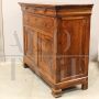 Credenza antica cappuccina Luigi Filippo in noce '800 con ante e cassetti