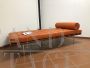 Daybed Barcelona di Mies Van Der Rohe per Knoll in pelle arancione