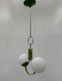 Lampadario pendente verde attr. Stilnovo                            