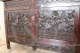 Credenza liberty in faggio finemente intagliato