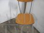 Set di 4 sedie in formica marrone, vintage anni '50