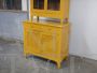 Credenza vintage in rovere laccata gialla, anni '20                            