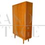 Stipo armadietto vintage in teak in stile scandinavo, Italia 1960                            