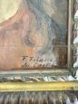 Francesco Filosa - Dipinto ad olio con ritratto di Gesù, anni '50