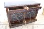 Credenza liberty in faggio finemente intagliato