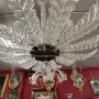 Lampadario Barovier art déco anni '30 in vetro di Murano