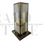 Colonne decorative in ottone e vetro                            